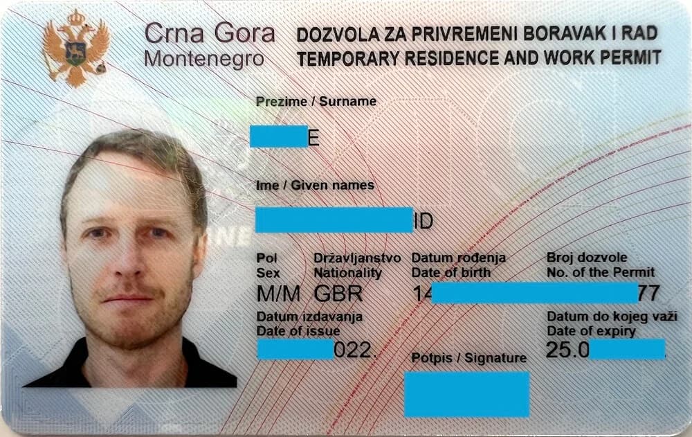 Karadağ Oturma İzni Belgeleri